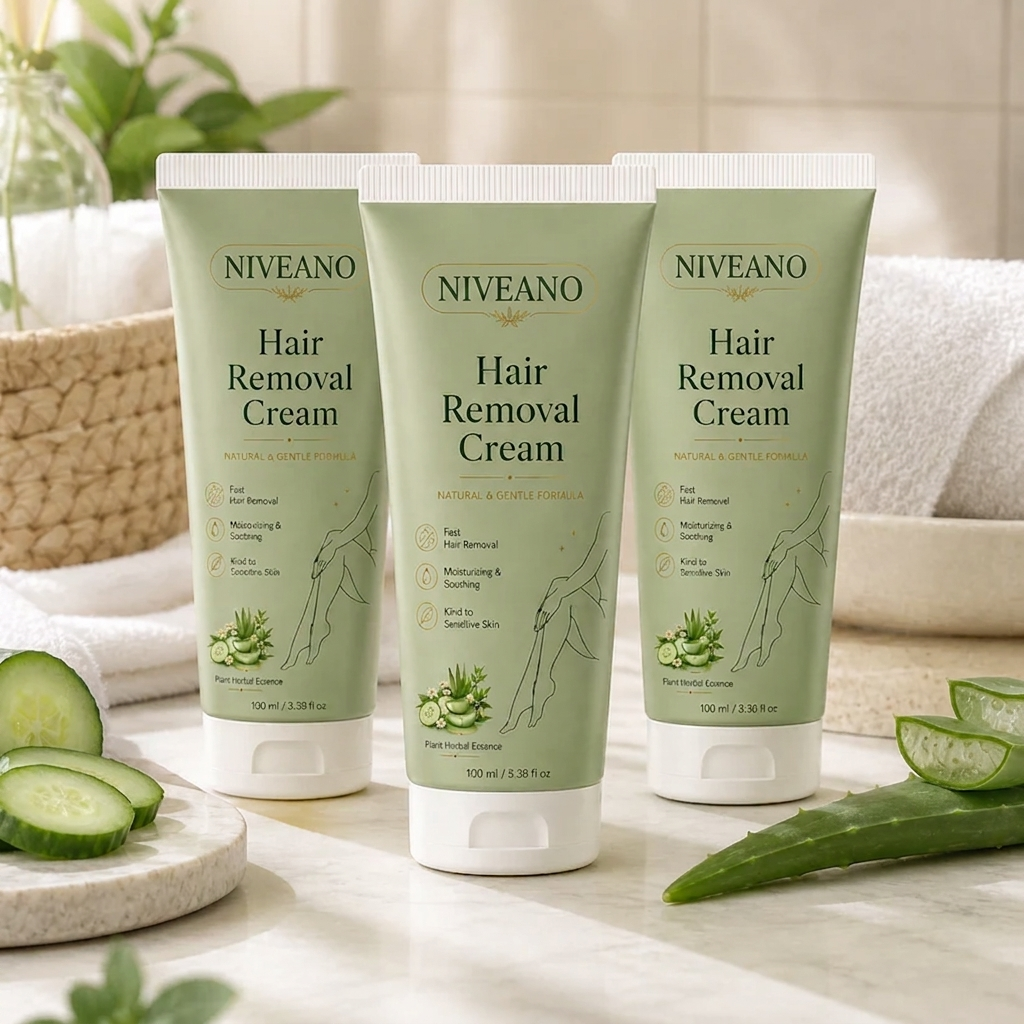 NIVEANO™ Natural Gentle Hair Removal Cream | For Women & Men, Sensitive Skin