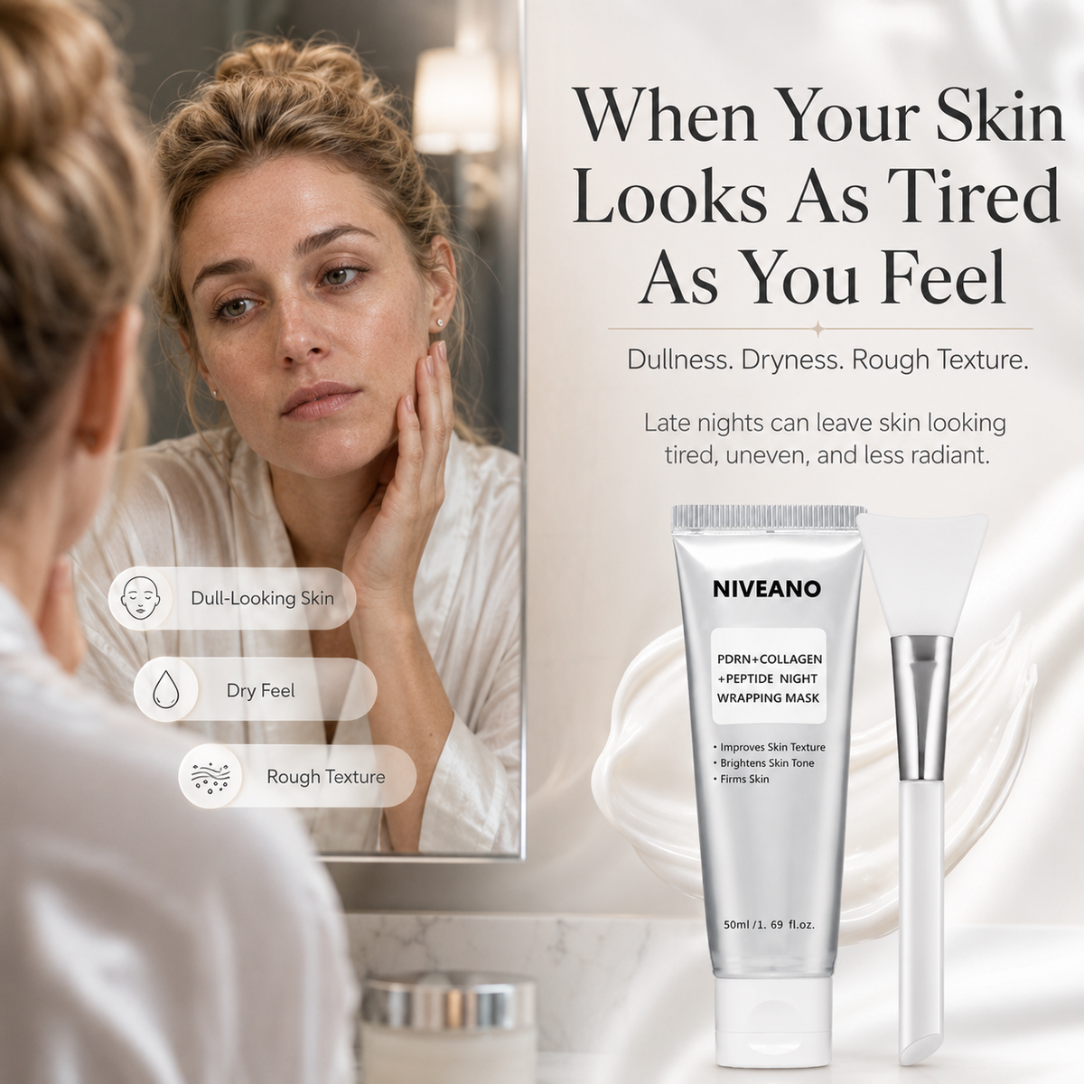 Niveano™ Collagen Peel-Off Mask – Peel Away Dullness, Reveal Smoother-Looking Skin