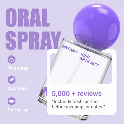 Niveano™ Probiotic Oral Spray 20ml – Monthly Fresh Breath Subscription, Sugar-Free Portable Oral Care for Long-Lasting Freshness
