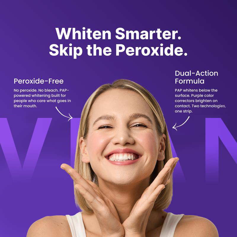 Niveano™ Purple Teeth Whitening Strips – Gentle Whitening Strips for a Brighter Smile, Restocked Monthly