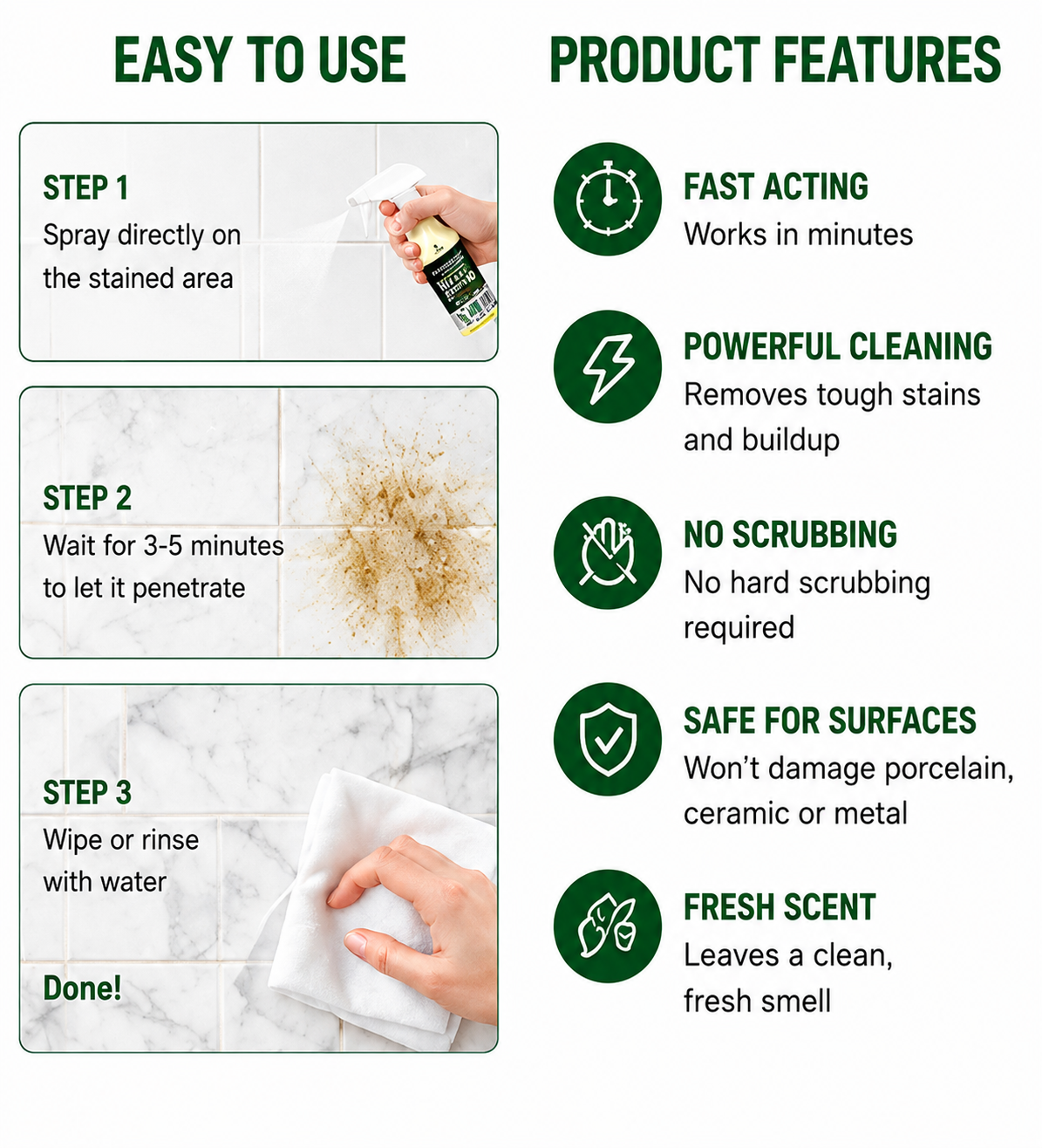 Multi-Purpose Oxalic Acid Cleaner – Removes Tough Stains, Rust & Limescale