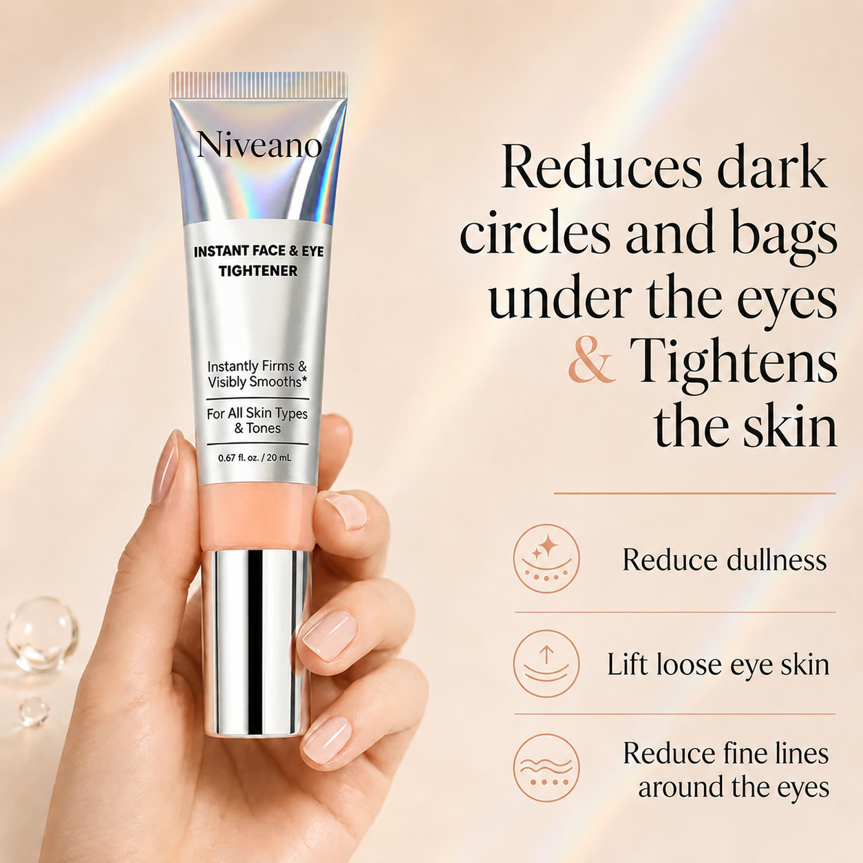 Niveano™ Instant Face Tightener – Visible Smoothing in 60 Seconds, Monthly Performance Upgrade in 30 Days