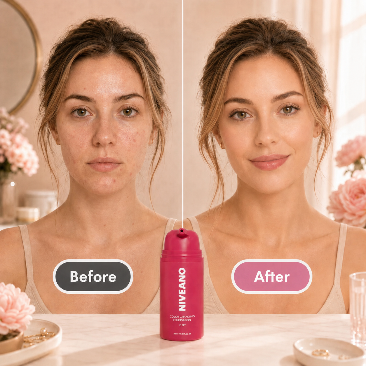 Niveano™Adaptive Glow Foundation – Fresh Skin Glow in a Monthly Routine