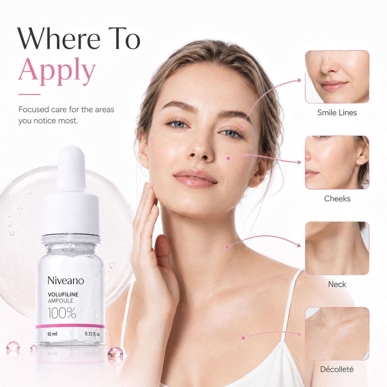 Niveano™ Monthly Volufiline Ampoule | 30-Day Face & Body Skin Booster, 10 ml