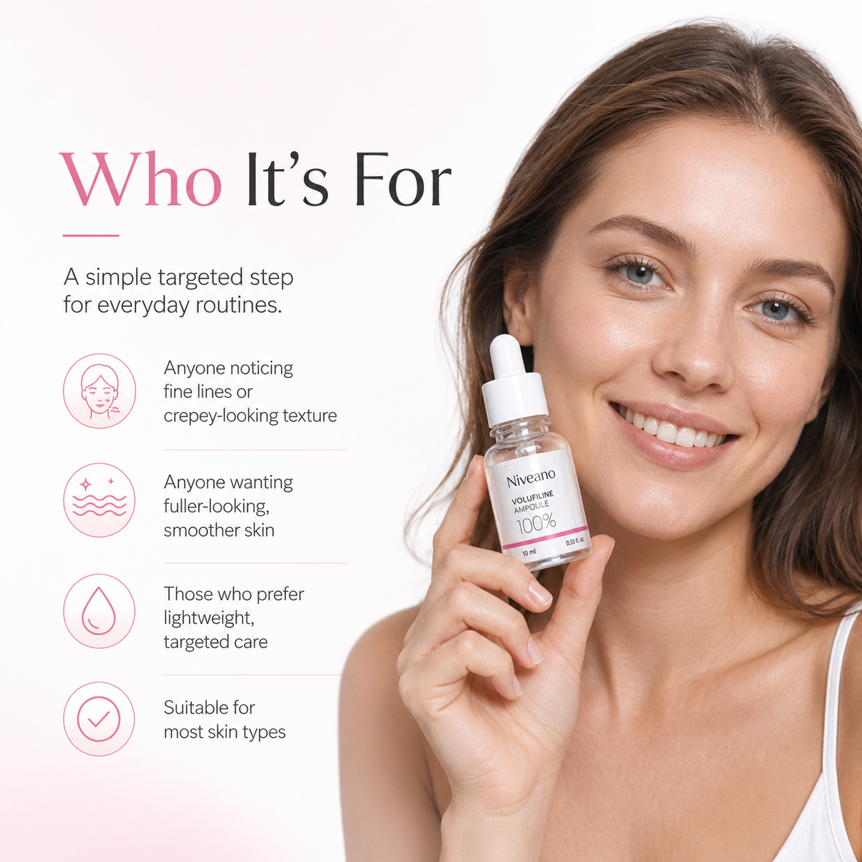 Niveano™ Monthly Volufiline Ampoule | 30-Day Face & Body Skin Booster, 10 ml