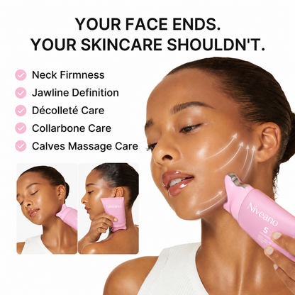 Niveano™ Monthly Neck Sculpt Cream | PDRN + 5% Volufiline with Built-In Gua Sha Applicator