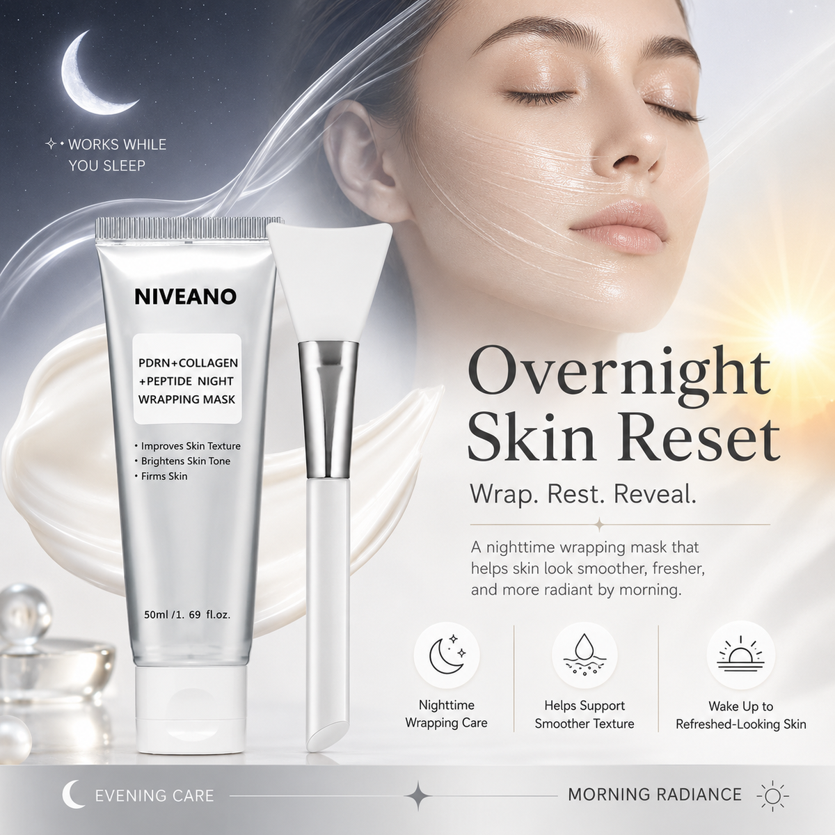 Niveano™ Collagen Peel-Off Mask – Peel Away Dullness, Reveal Smoother-Looking Skin